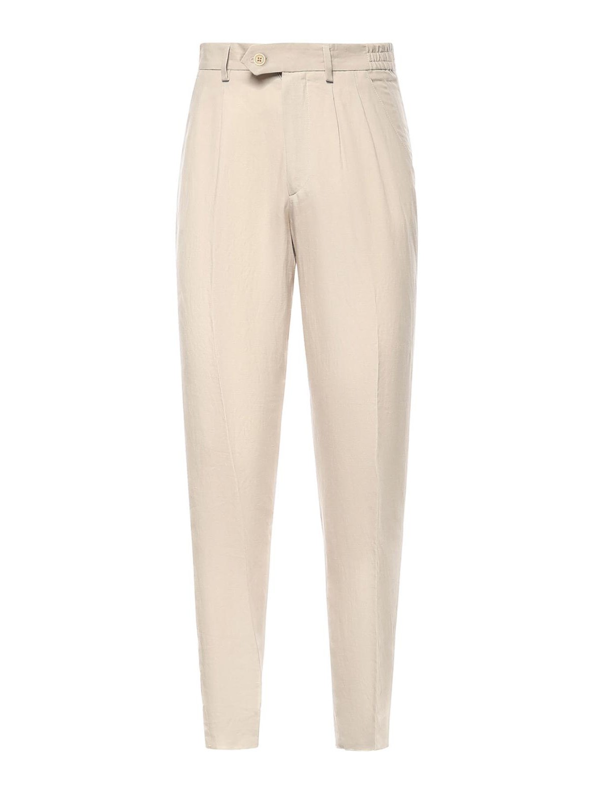 Pantaloni In Lyocell E Lino
