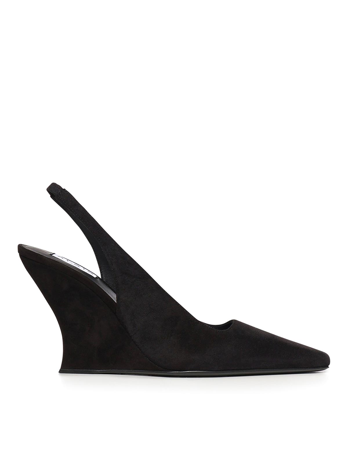 Slingback in camoscio ondulato