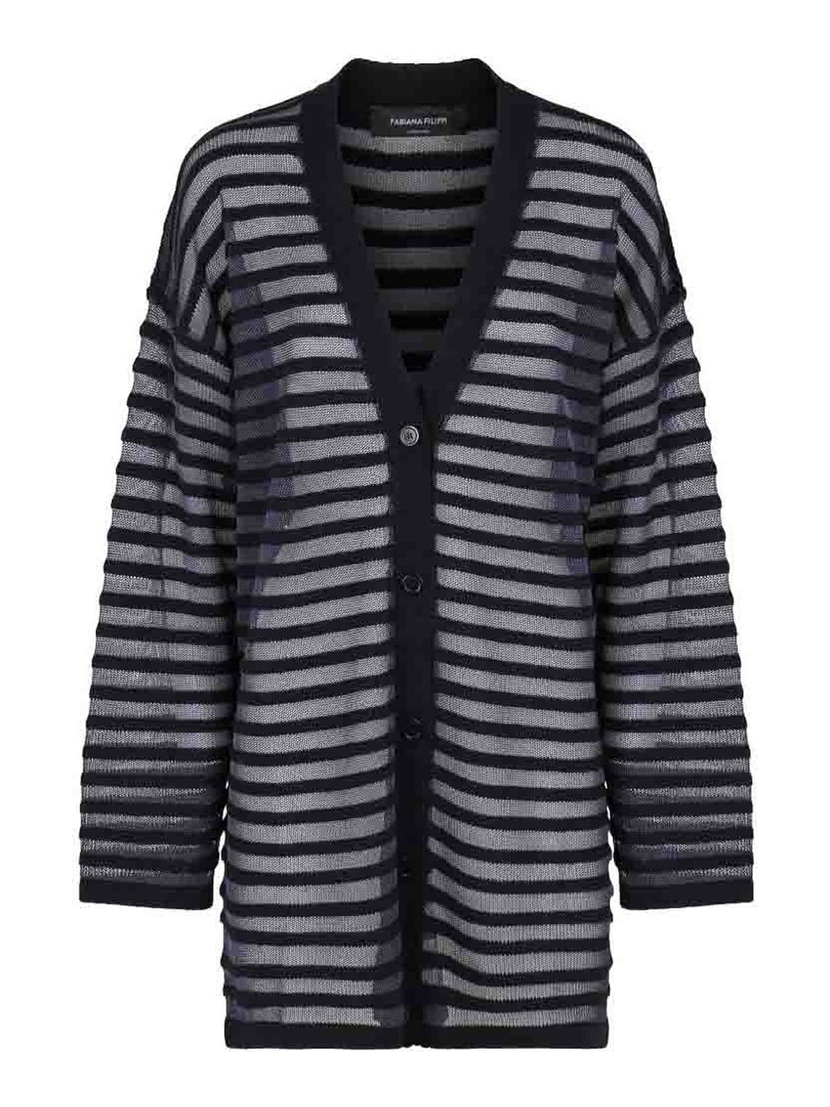 Fabiana Filippi Cardigan - Bleu Foncé