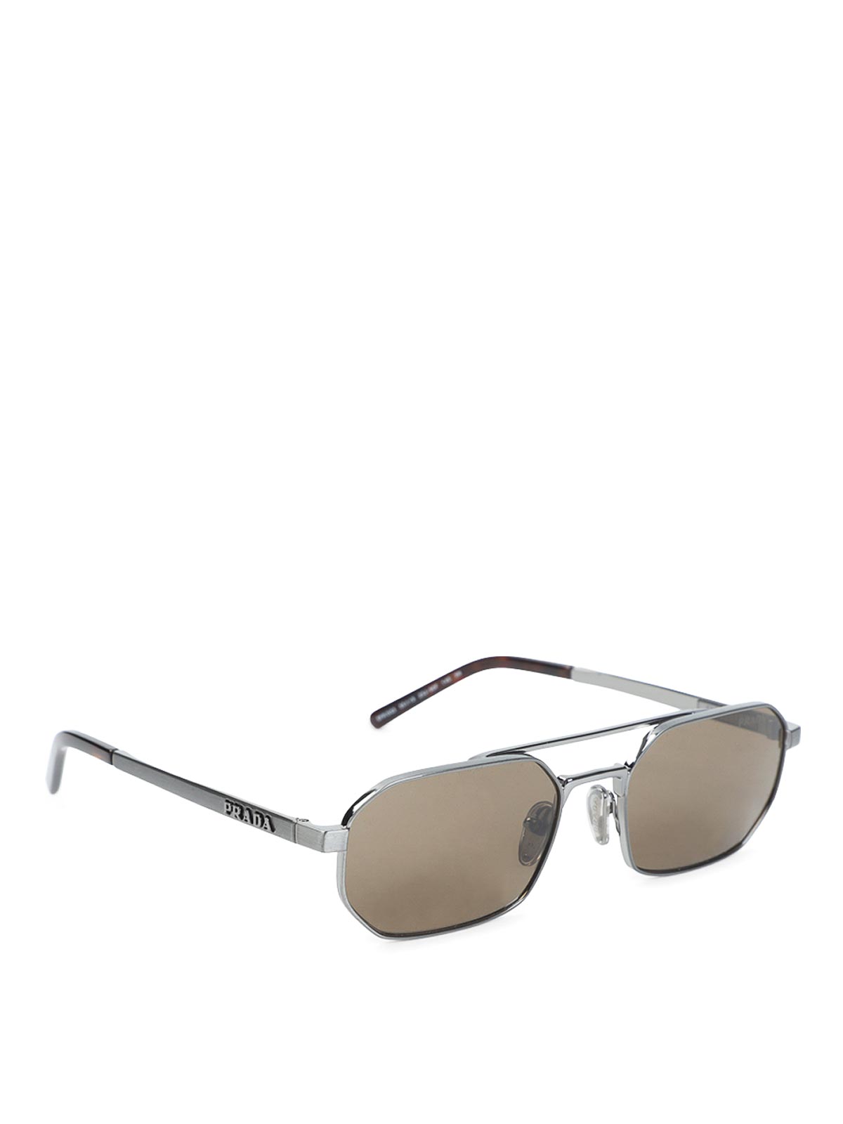 Prada Lunettes De Soleil - Marron