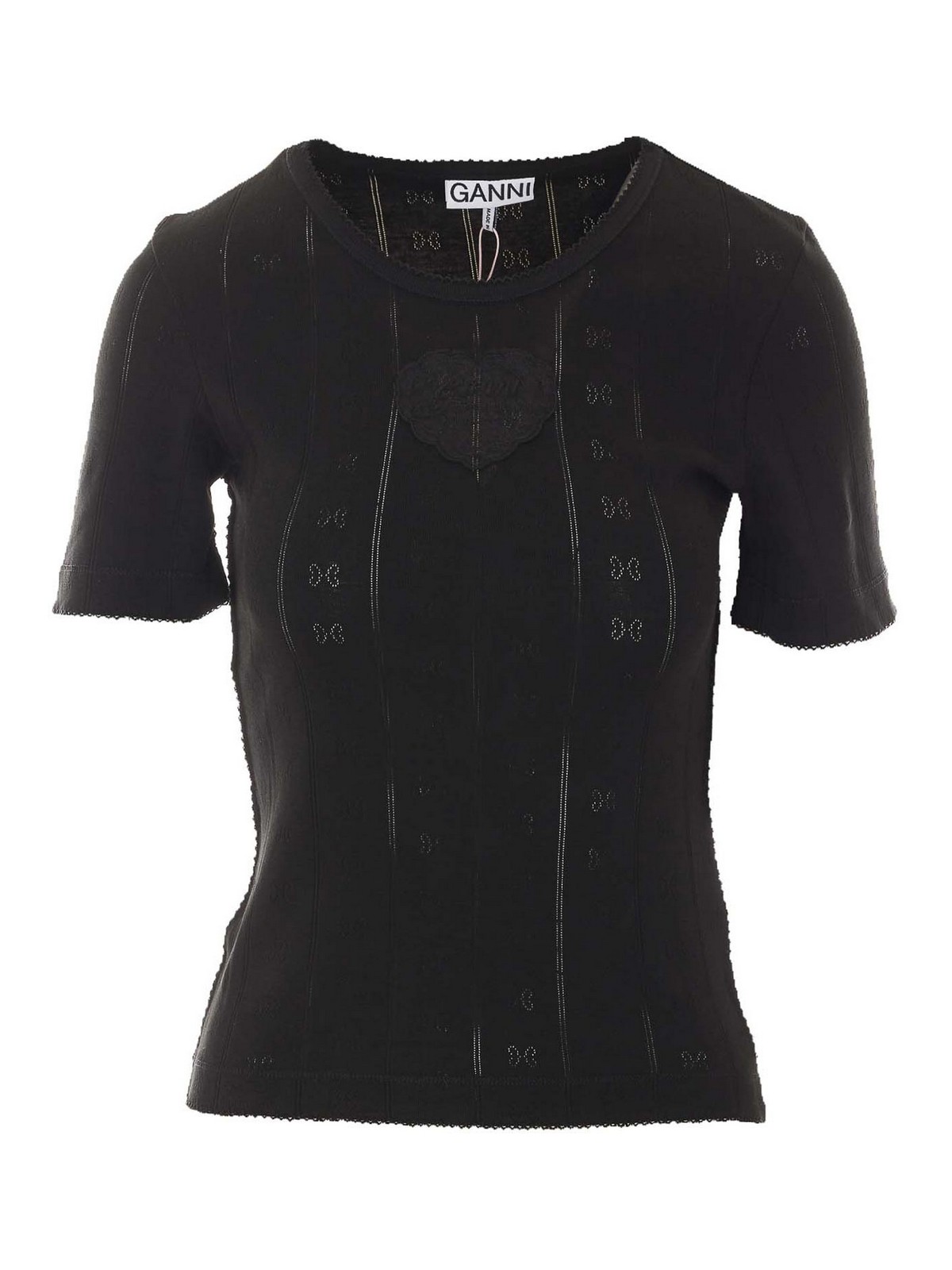 Ganni T-shirt Ganni nera