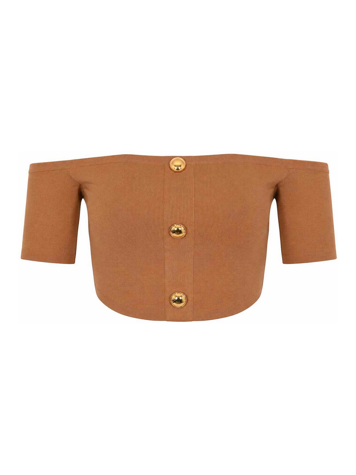 Top In Maglia Di Viscosa Daino