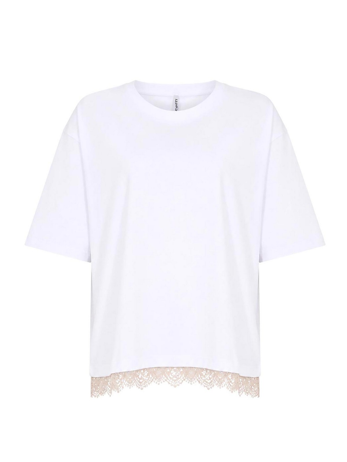 T-Shirt Dalai In Cotone Con Pizzo