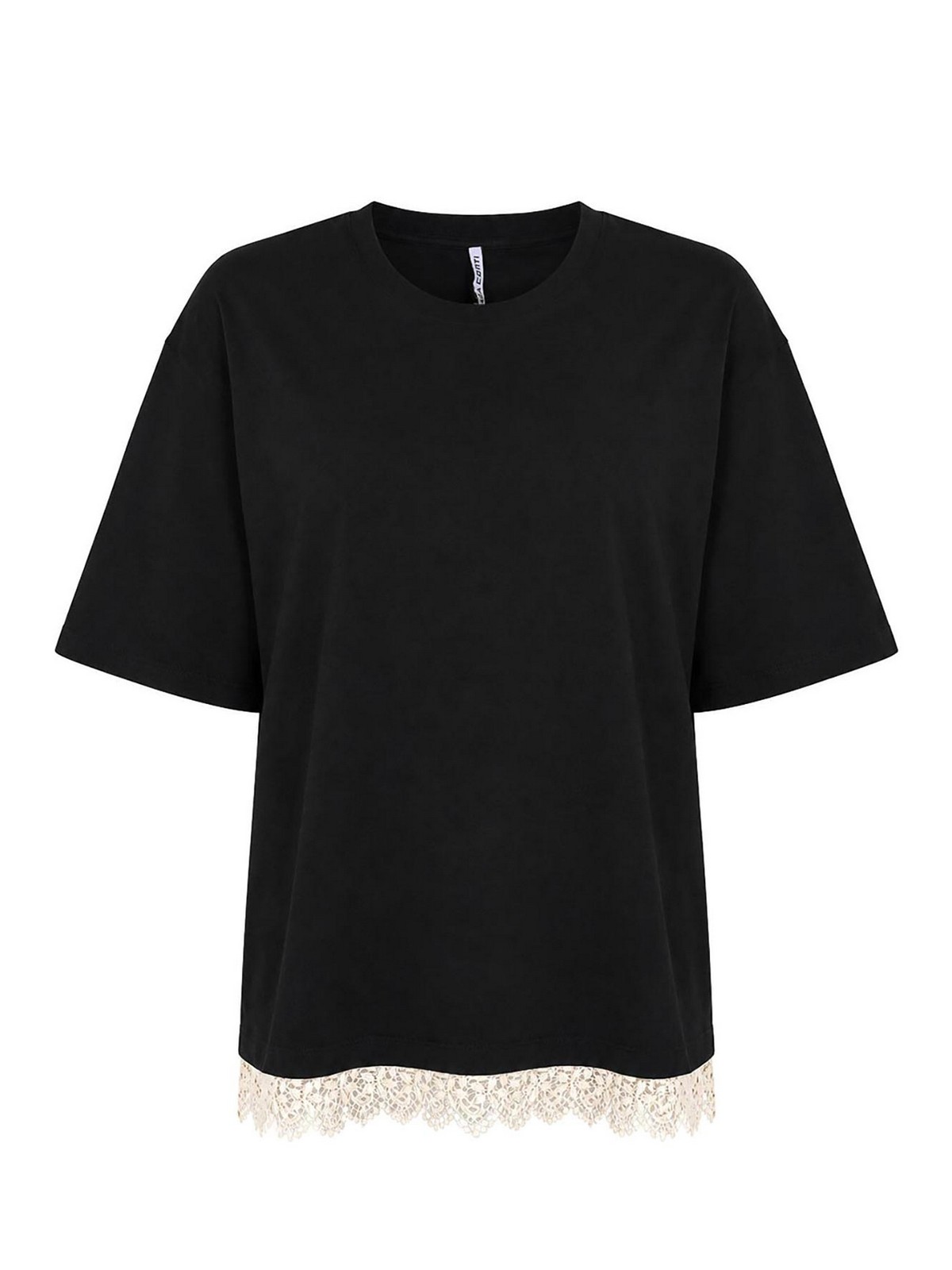 T-Shirt Dalai In Cotone Con Pizzo