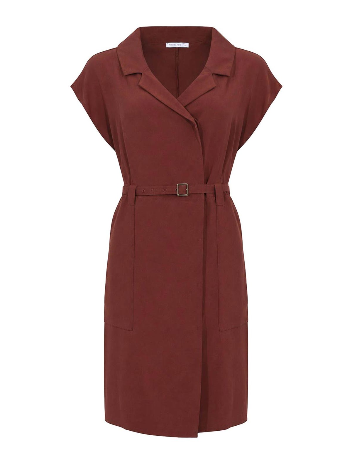 Vestito In Viscosa Con Cintura