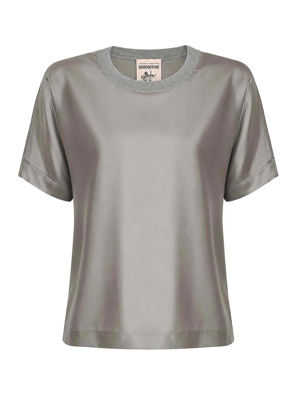 Semicouture T-Shirt Alba In Raso