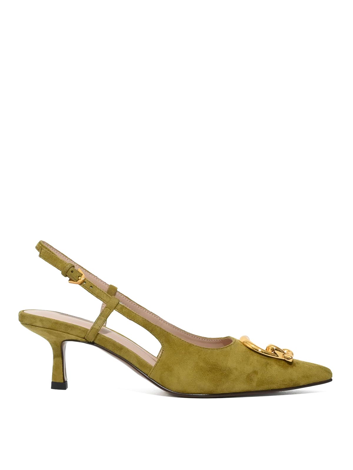 Scarpe Slingback C-Me In Suede Seagrass