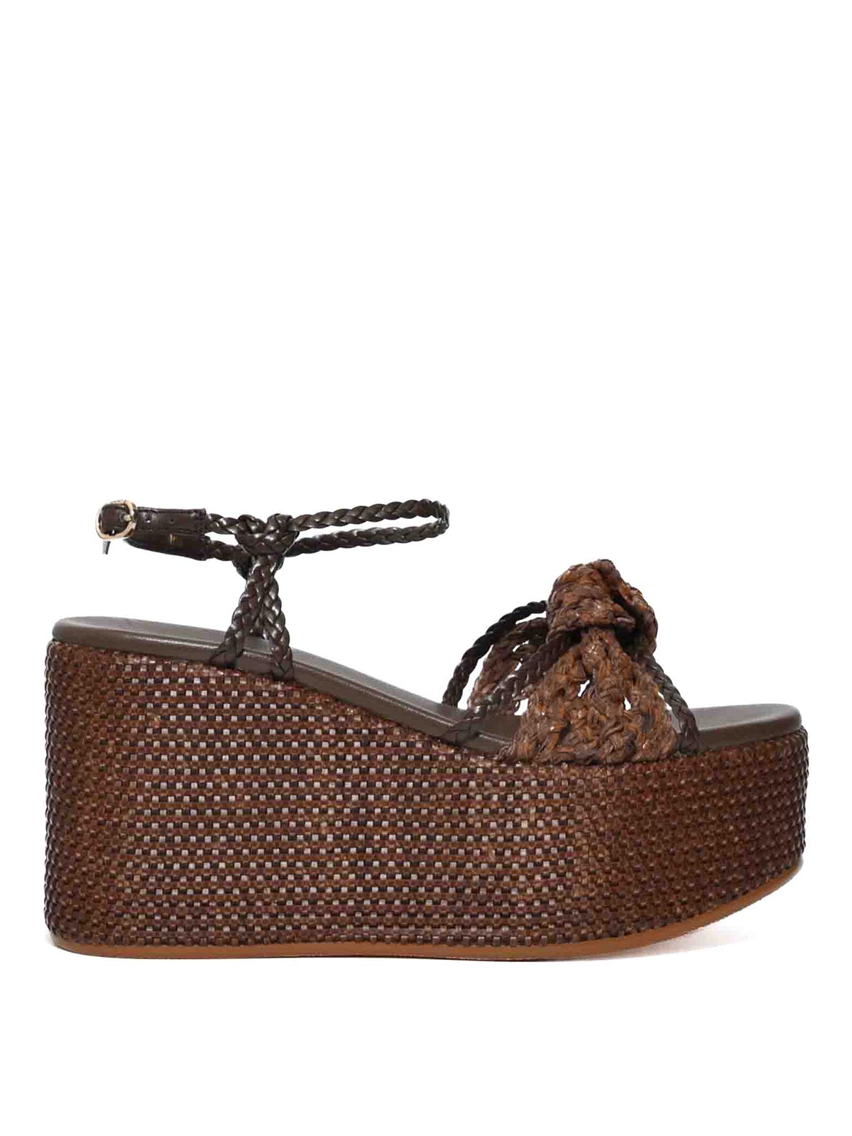 Twinset Sandali Con Zeppa E Nodo