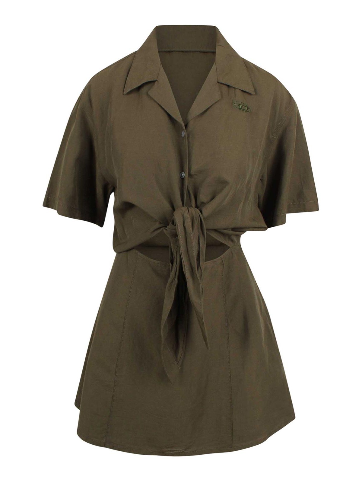 Diesel Abito mini in misto lino