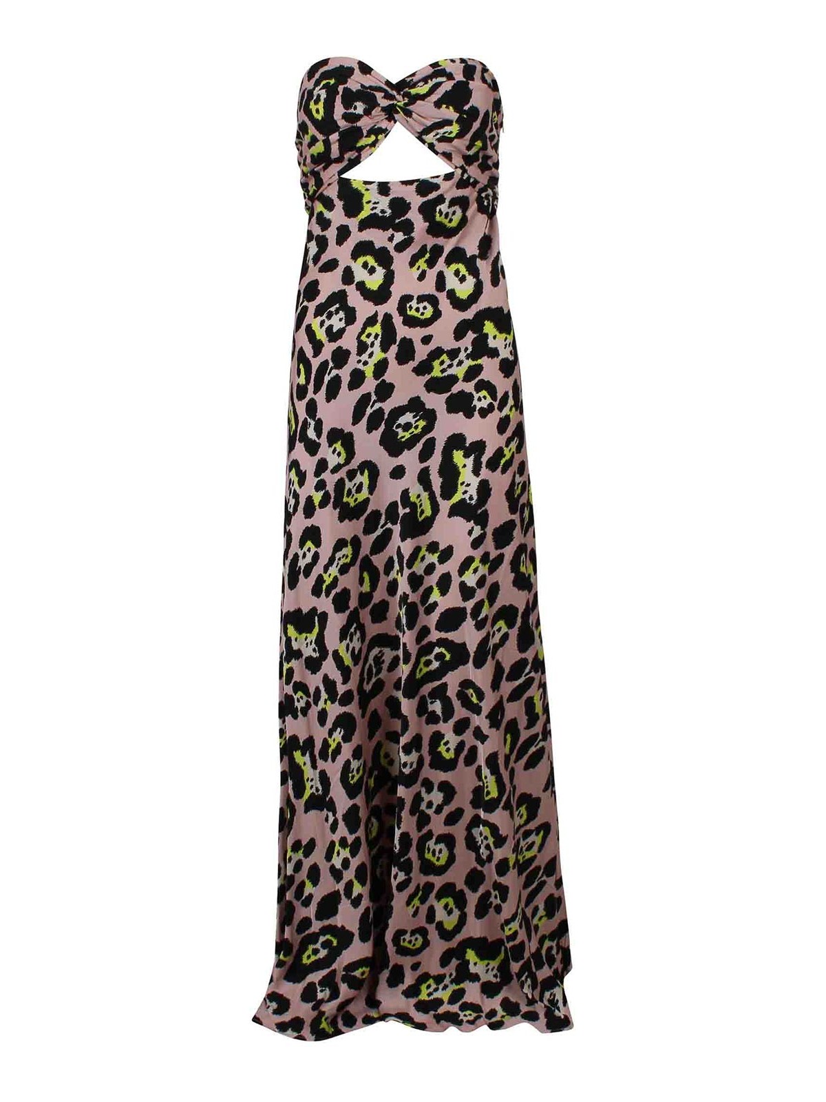 Essentiel Antwerp Dress With Cut-out Detail In Animal Print