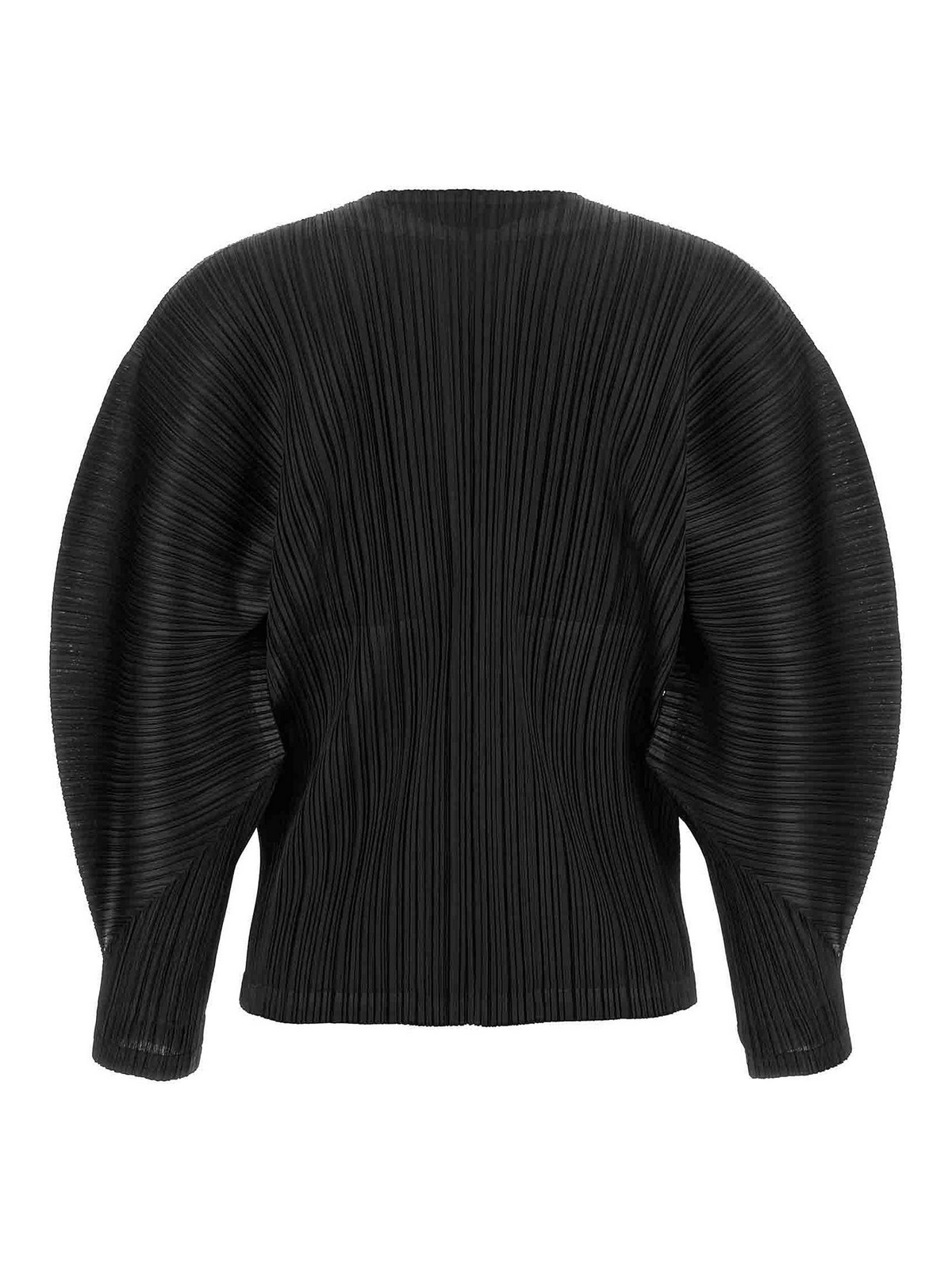 Pleats Please Issey Miyake カジュアルジャケット - 黒|PP66JC14215