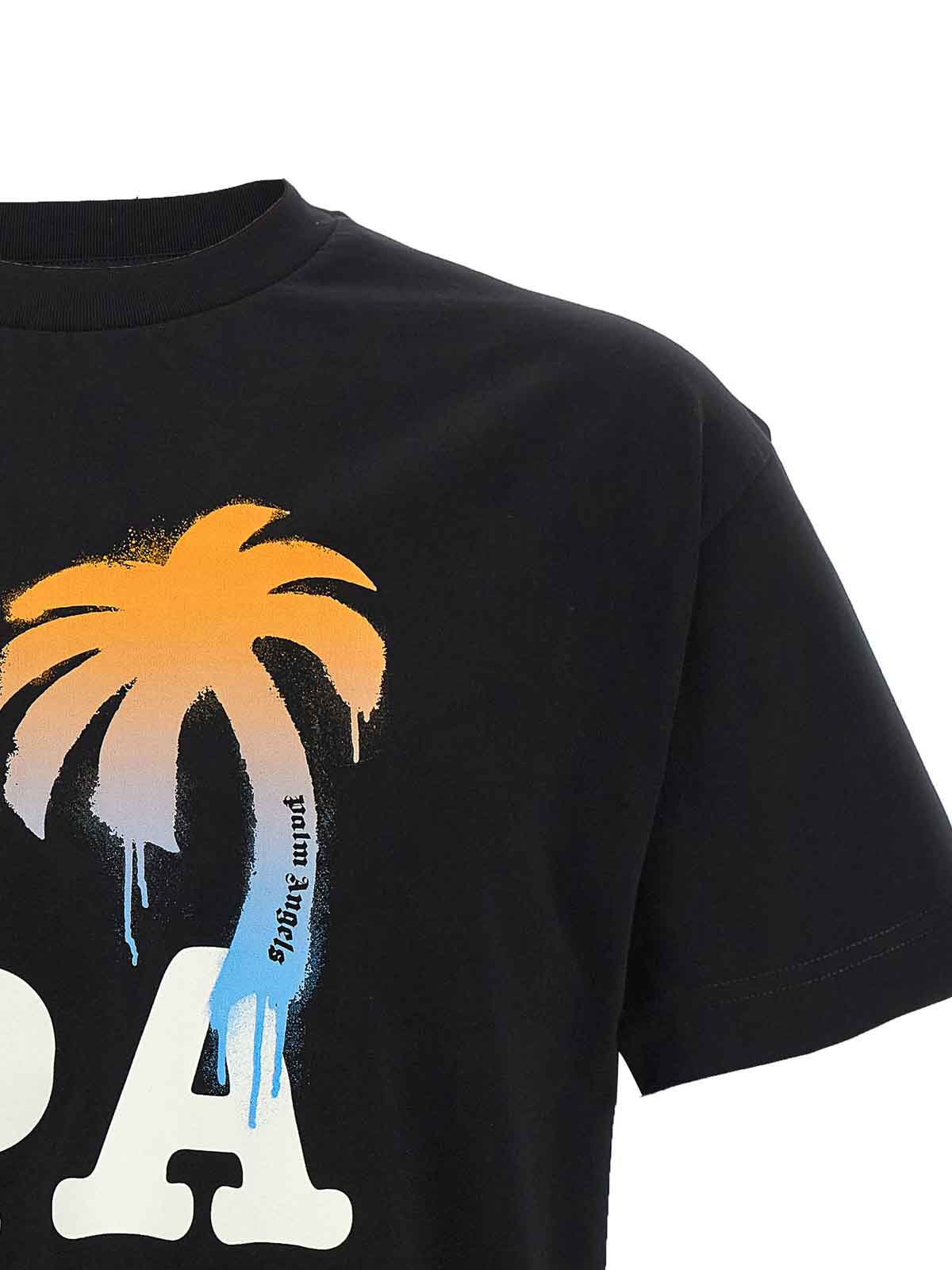 Palm Angels i love pa' t-shirt - Black - Men|PMAA109S26JER0071001