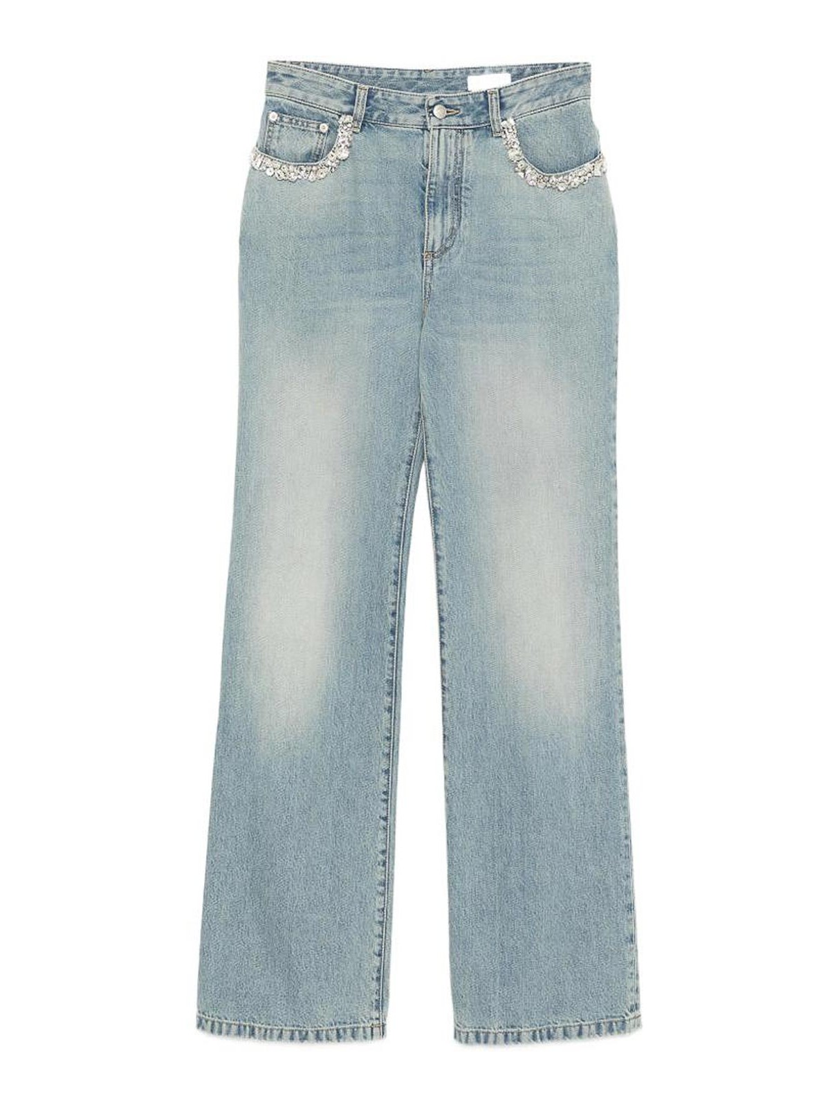Alexander Mcqueen Jean Droit - Bleu