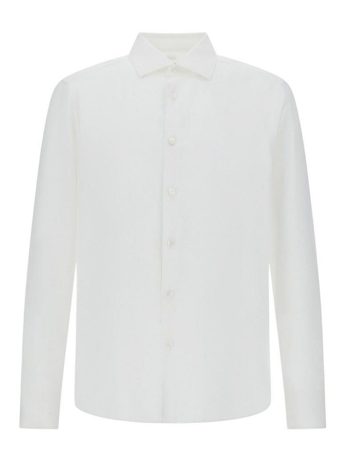 Camicia Bianca A Maniche Lunghe