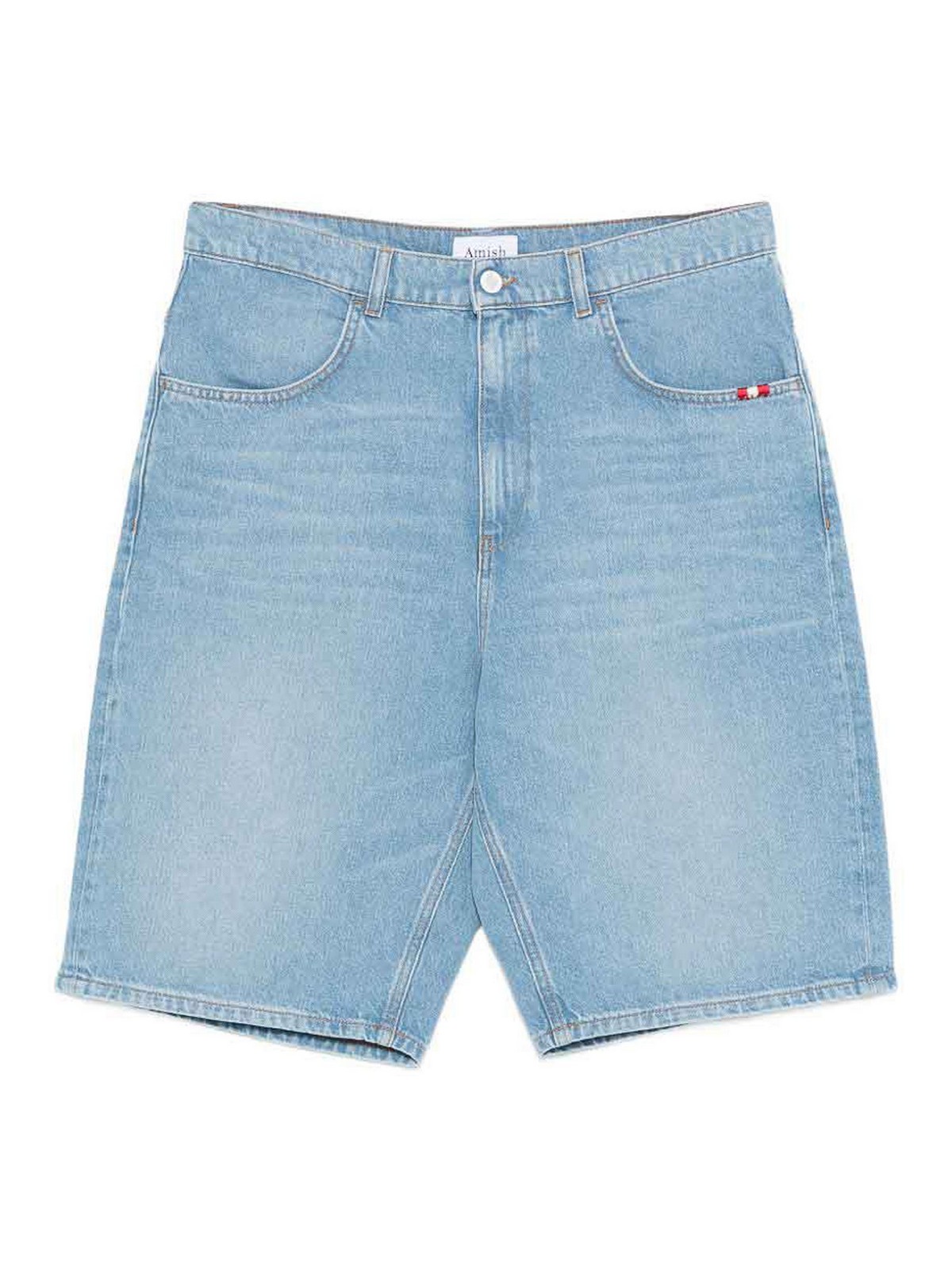 Amish Bermuda in denim blu