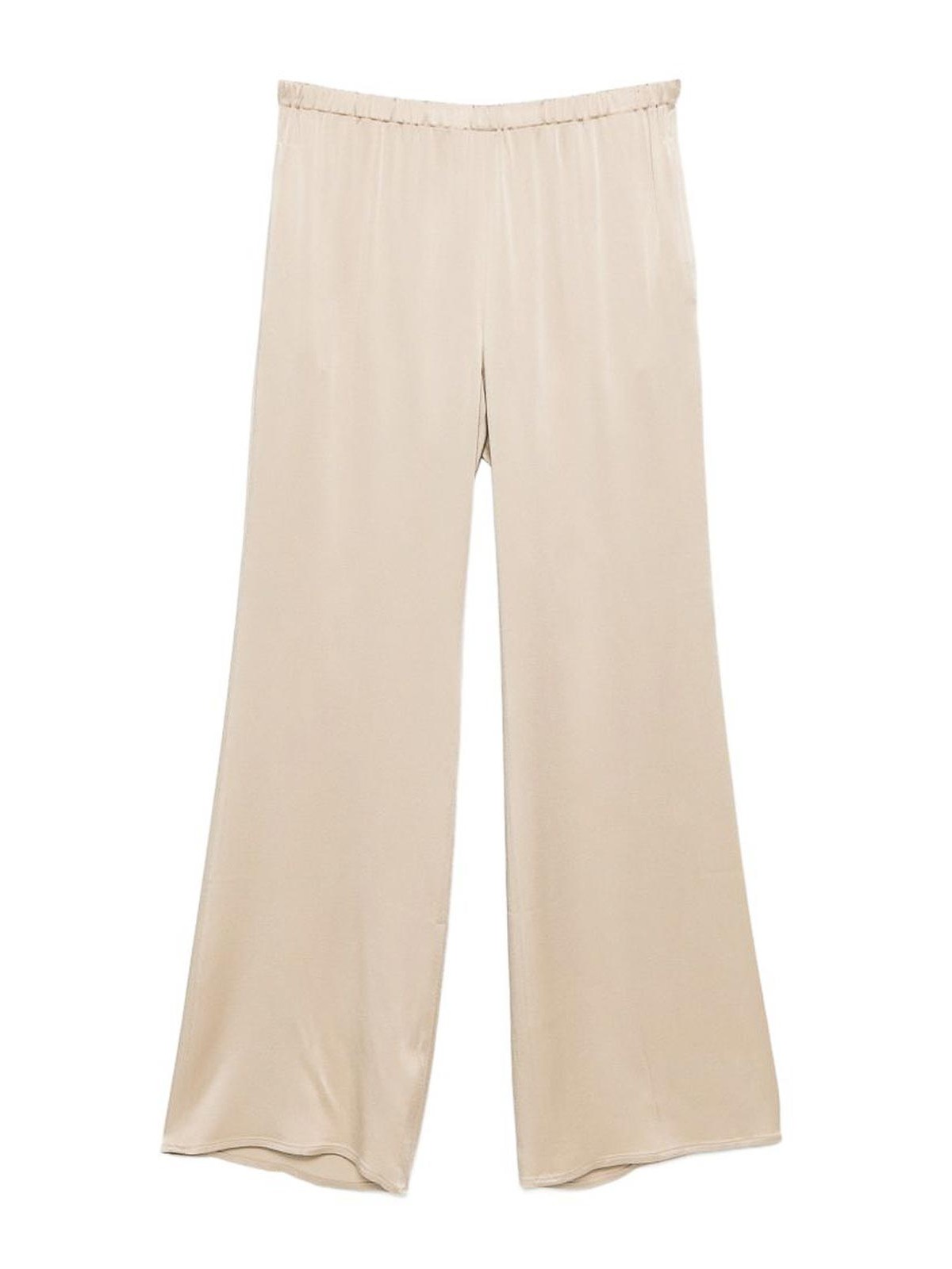 Pantaloni tiete con elastico in vita