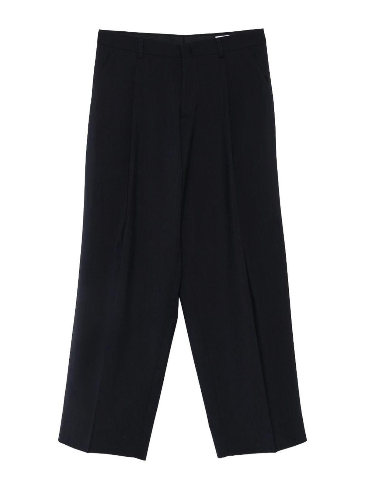 Pantaloni sartoriali in cotone scuro