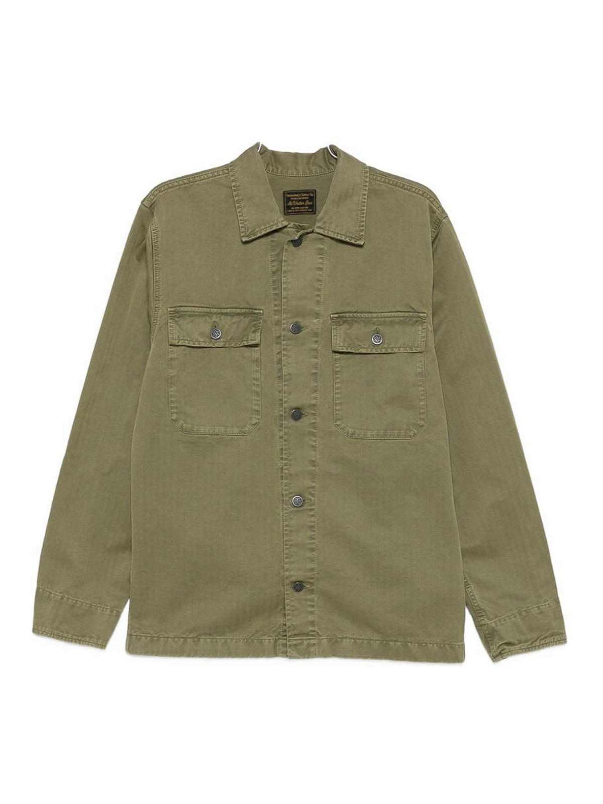 Giubbotto con tasche in colore verde militare