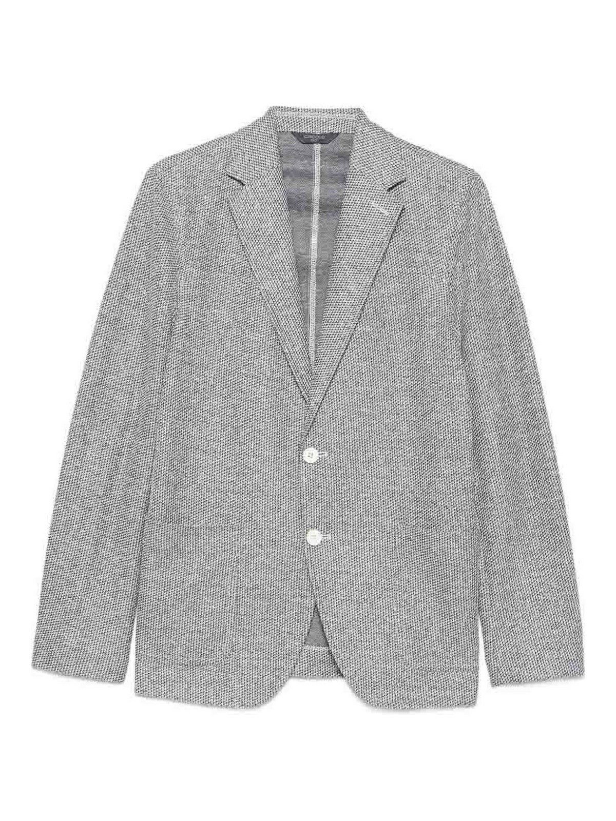 Giacca blazer con tasche in colore blu