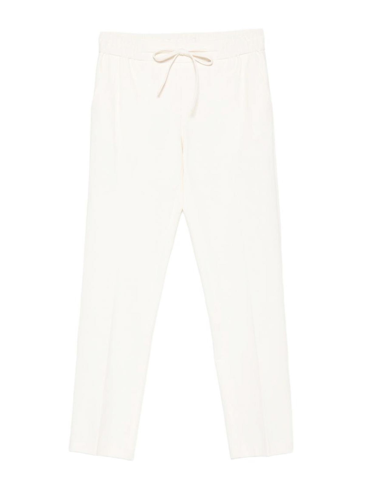 Pantaloni bianchi in cotone stretch