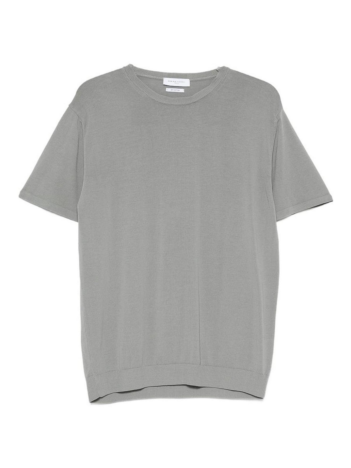 T-shirt grigia a maniche corte