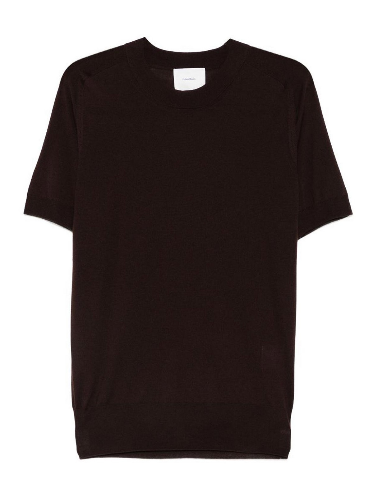 T-shirt mono maglia in lana merino