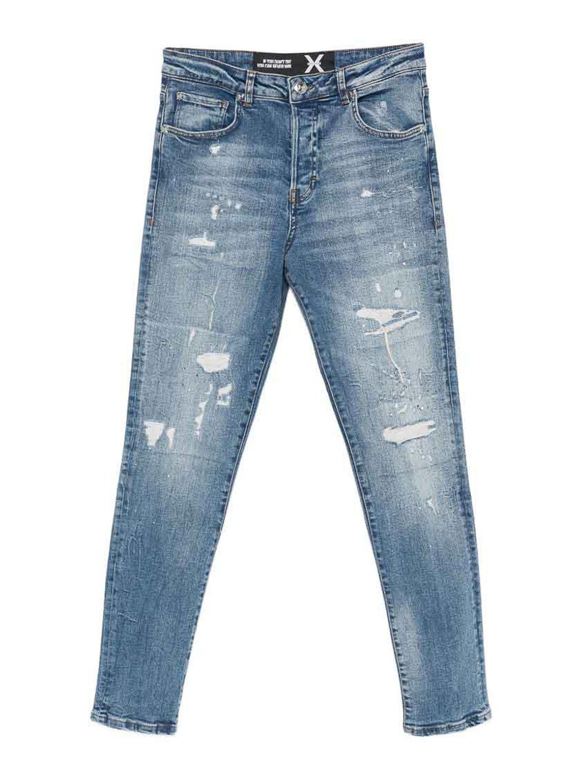 Jeans blu Akranes di colore azzurro