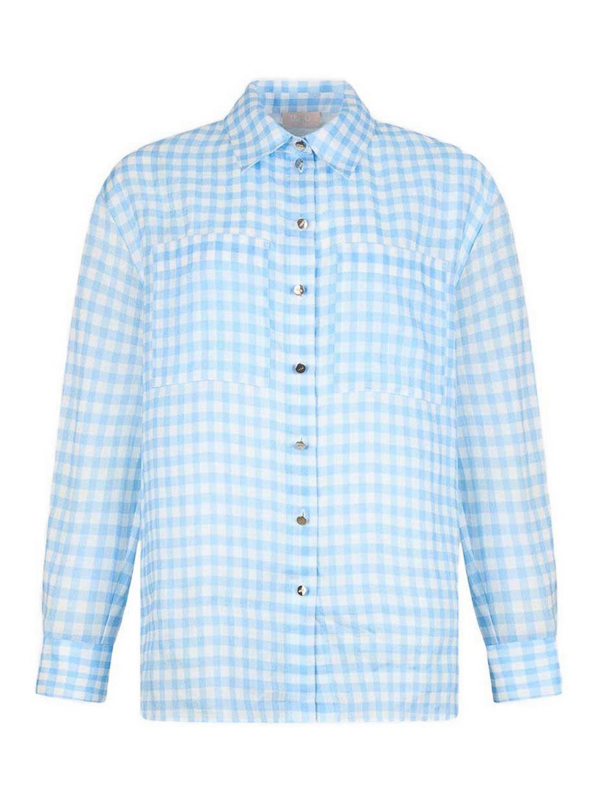 Liu Jo Camicia a quadretti azzurra
