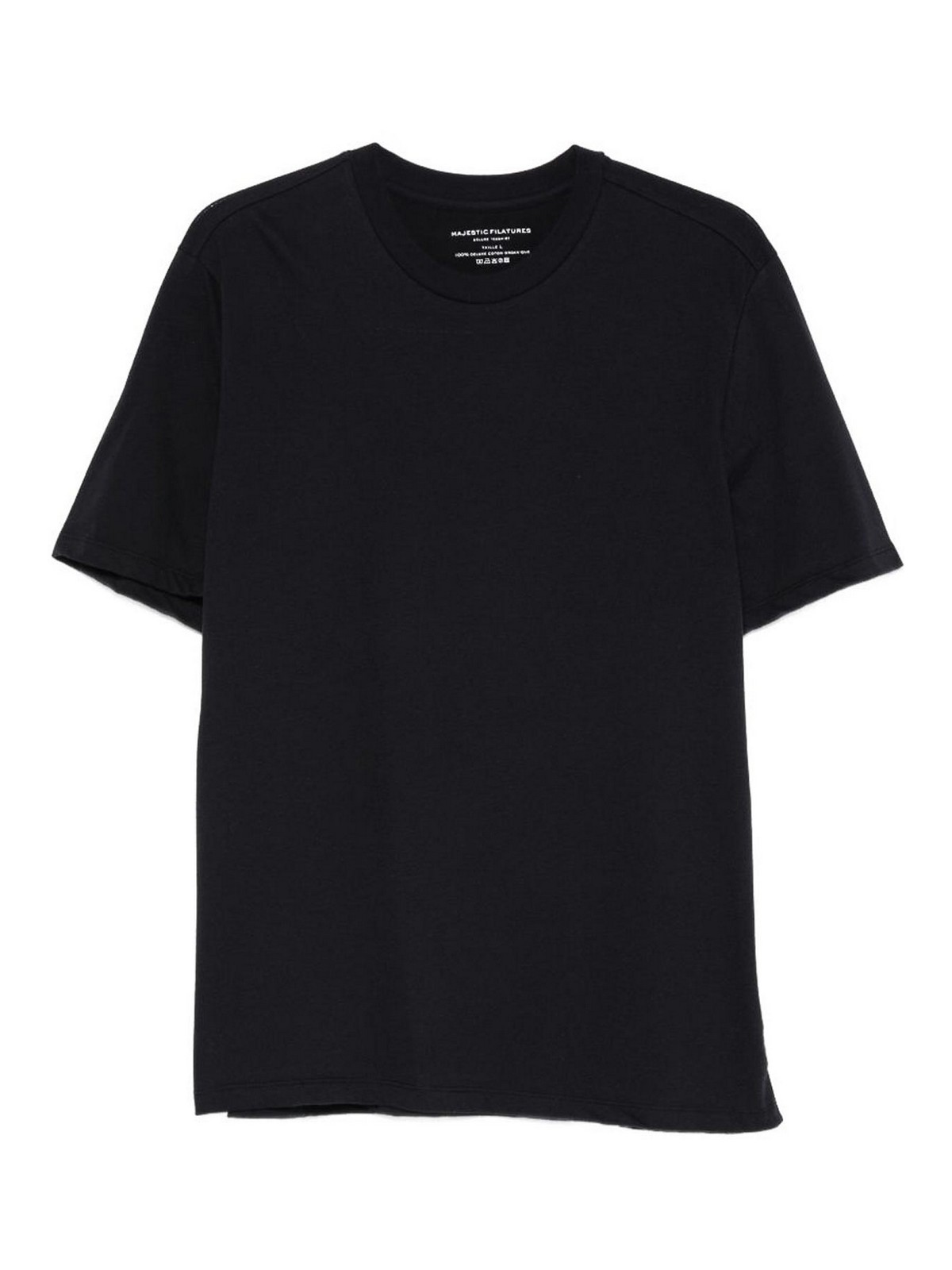 Maglietta nera in cotone