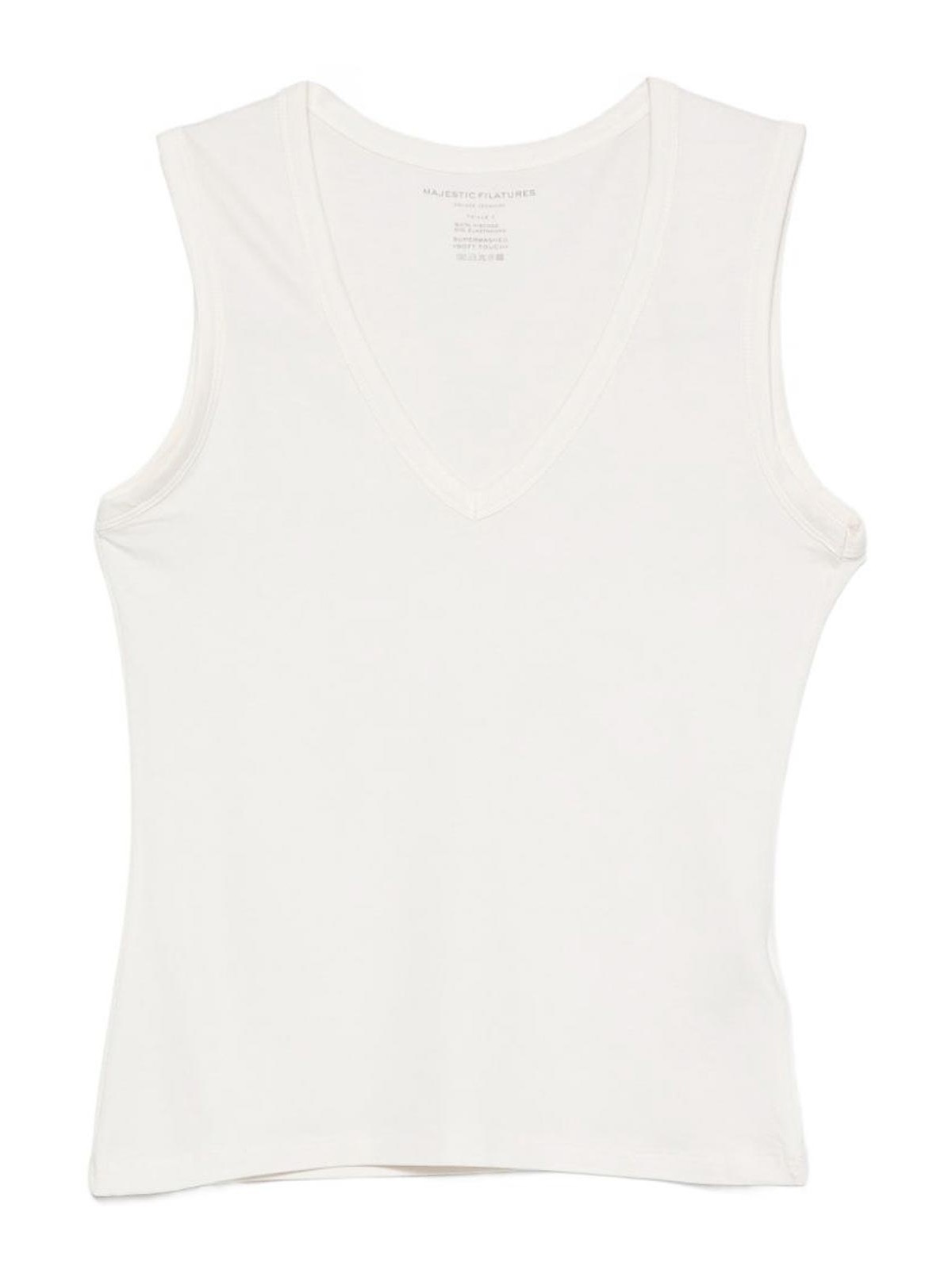 T-shirt color senza maniche