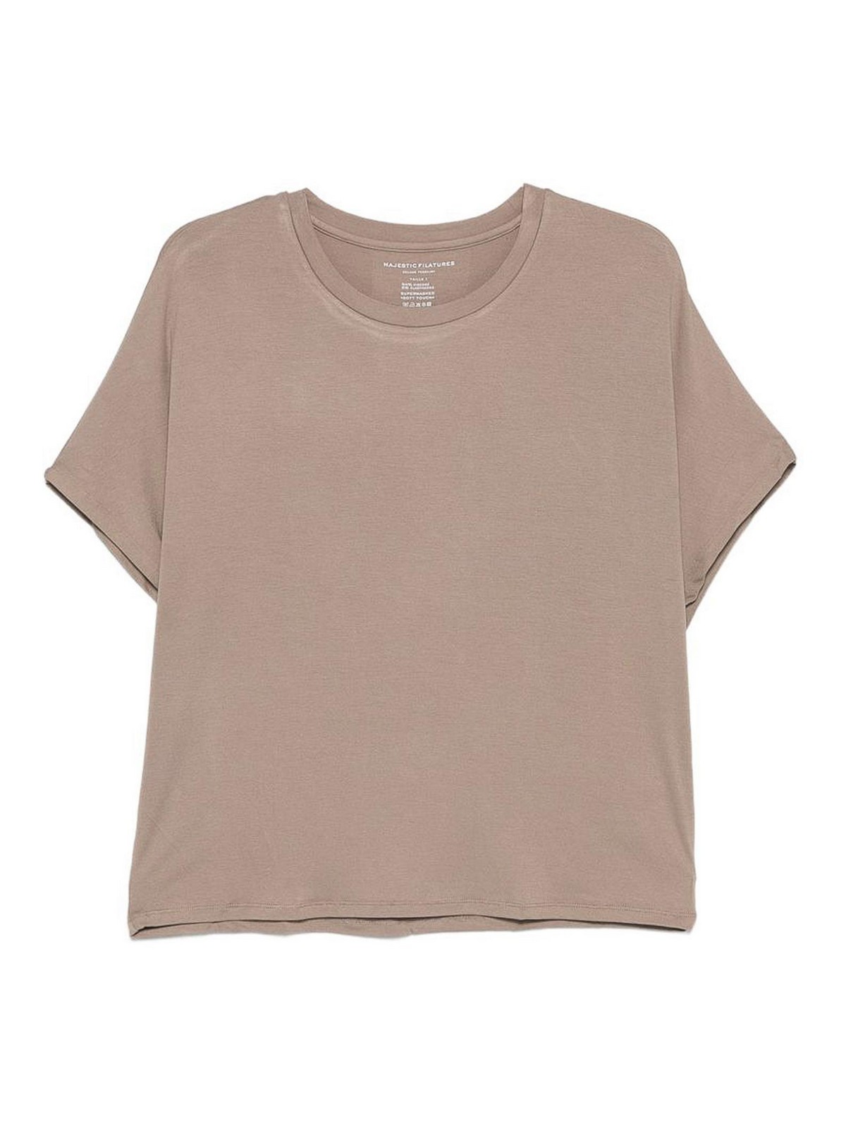 T-shirt girocollo a maniche corte