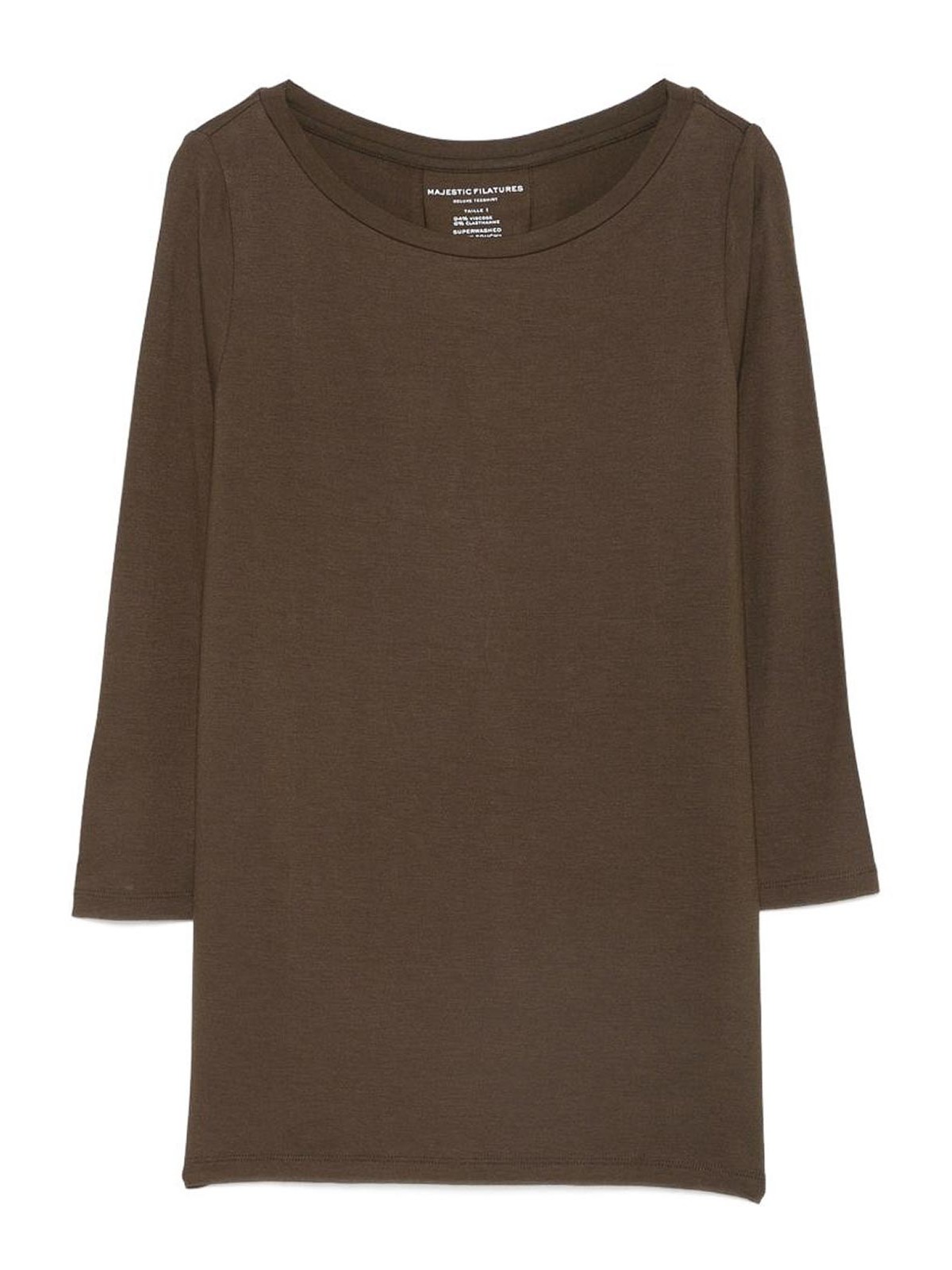 Top con scollo a barchetta