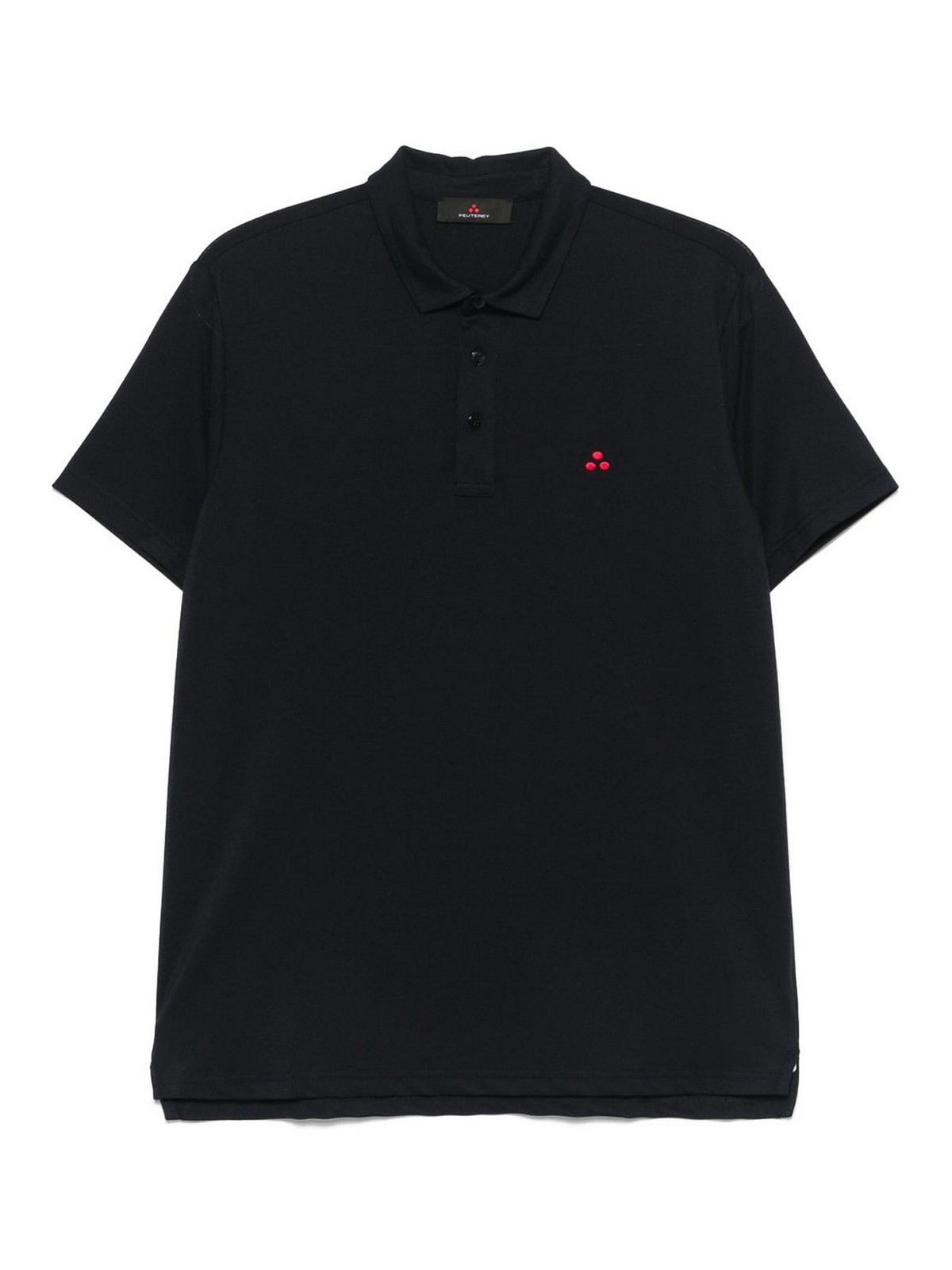 Polo in colore con logo e maniche corte