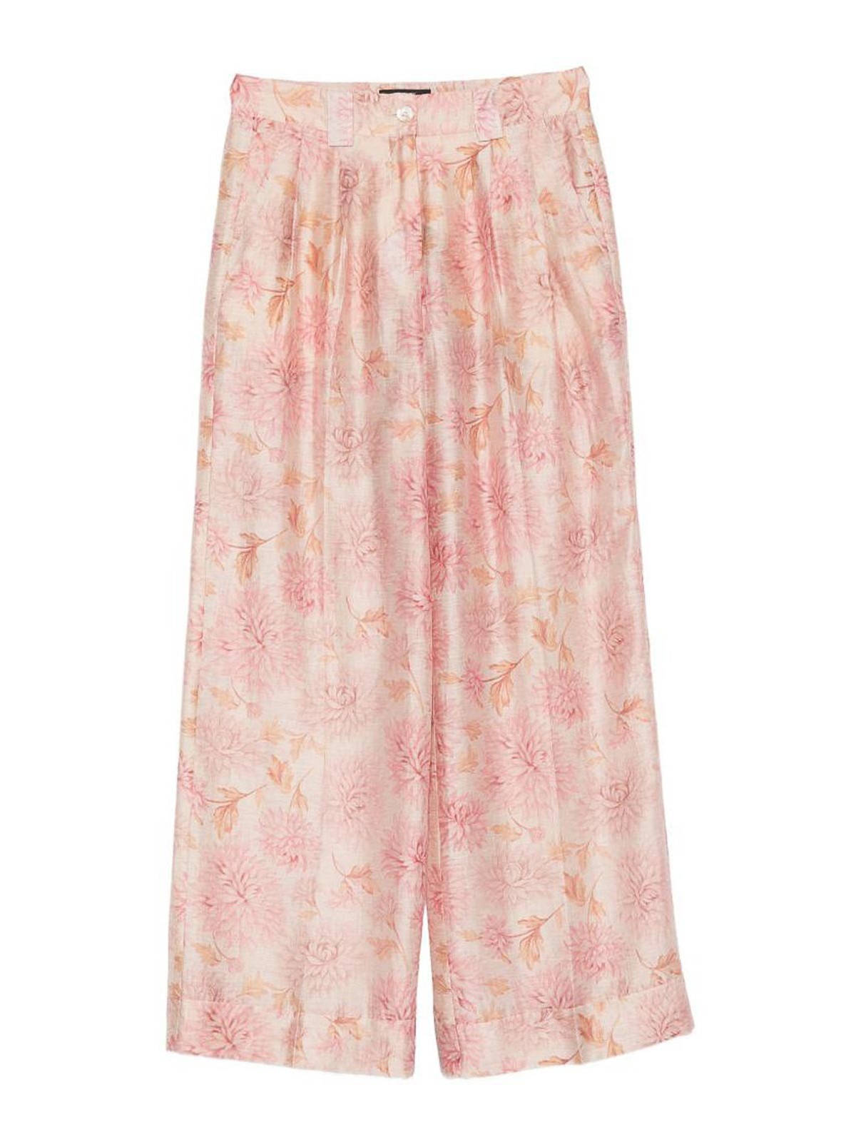 Pantaloni morbidi con stampa floreale