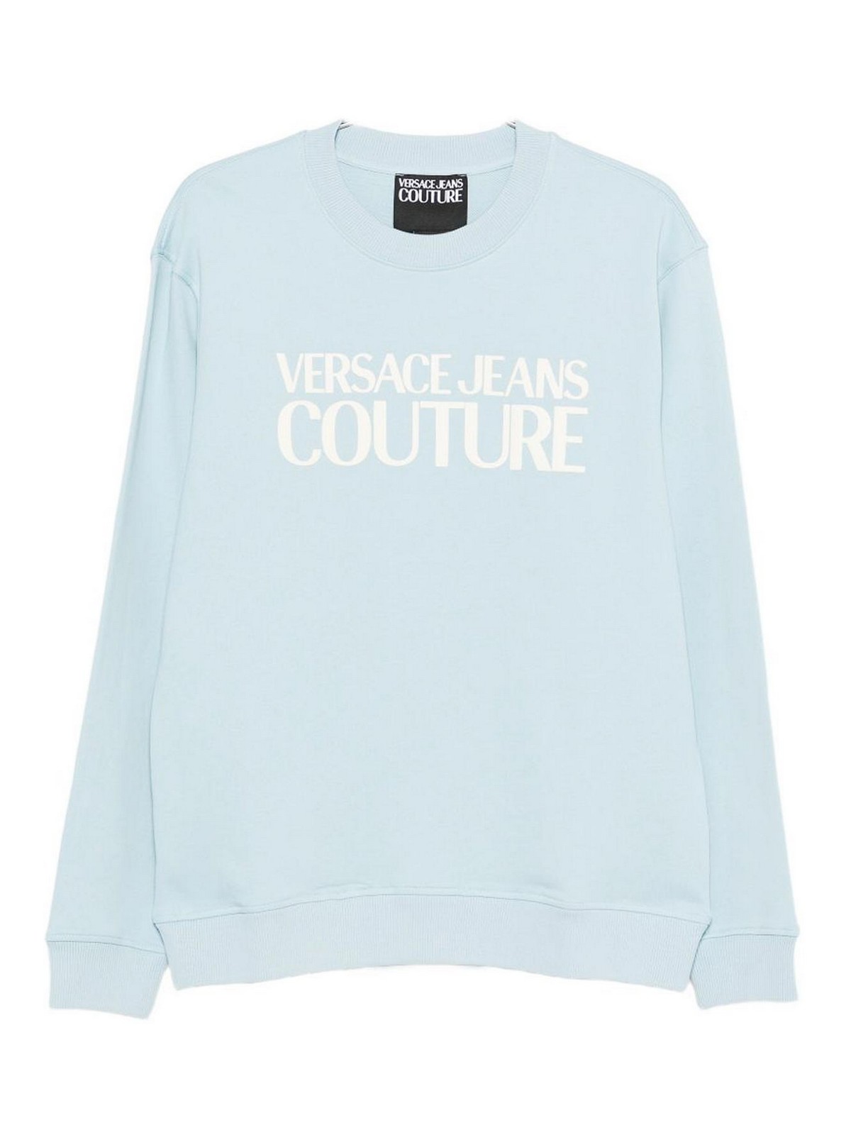 Felpa in cotone azzurro