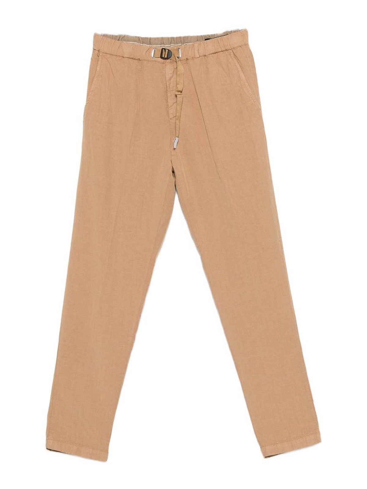 Pantaloni in lino con cintura