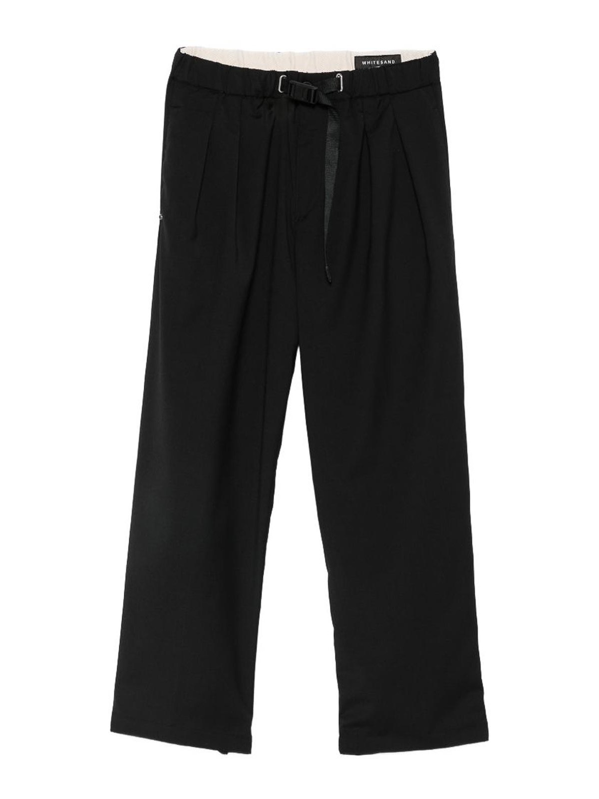 Pantaloni neri con cintura in vita
