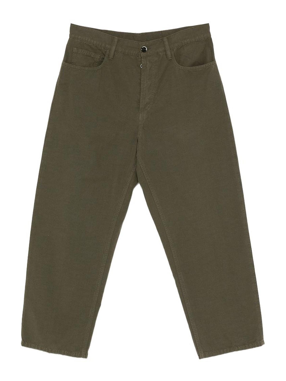 Pantaloni Albert in cotone scuro