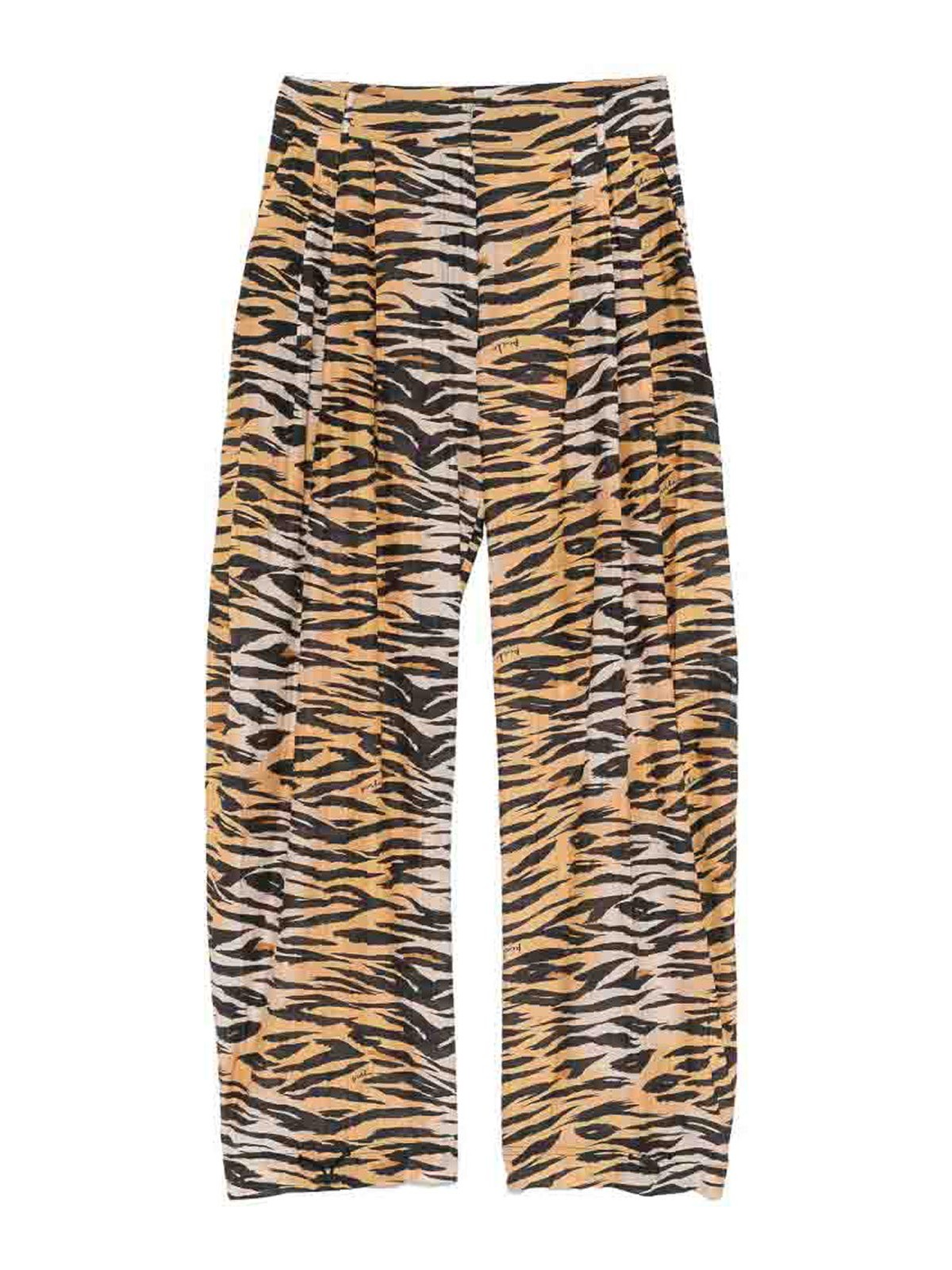 Pantaloni casual Lizbeth con stampa animalier