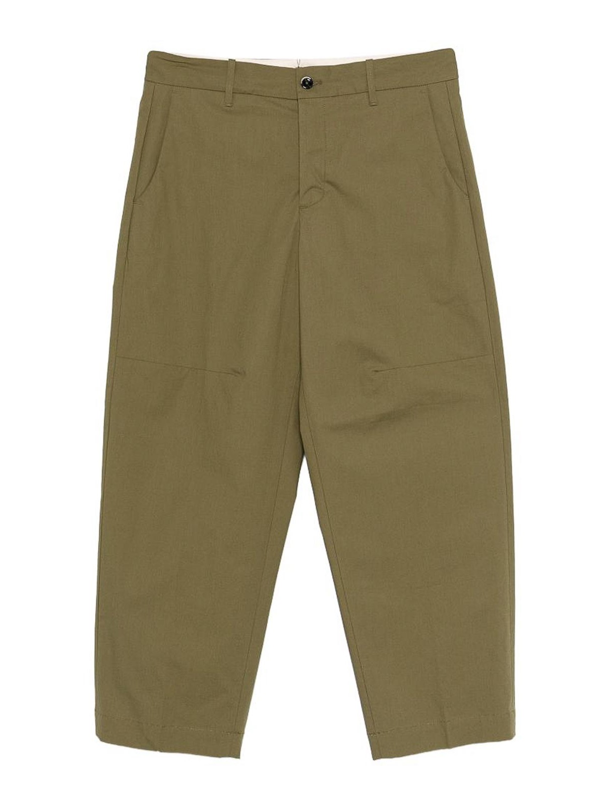Pantaloni in misto lana e lino