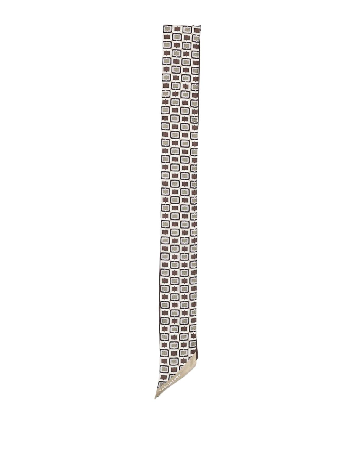 Foulard con grafica geometrica