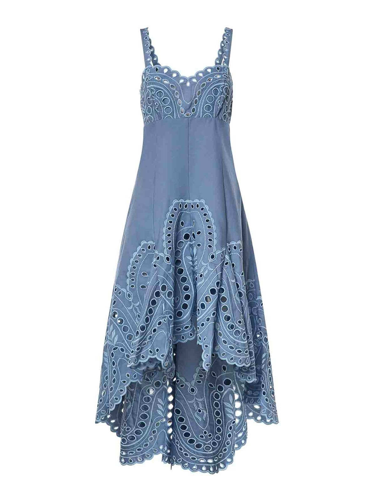 Charo Ruiz Robe Au Genou - Bleu
