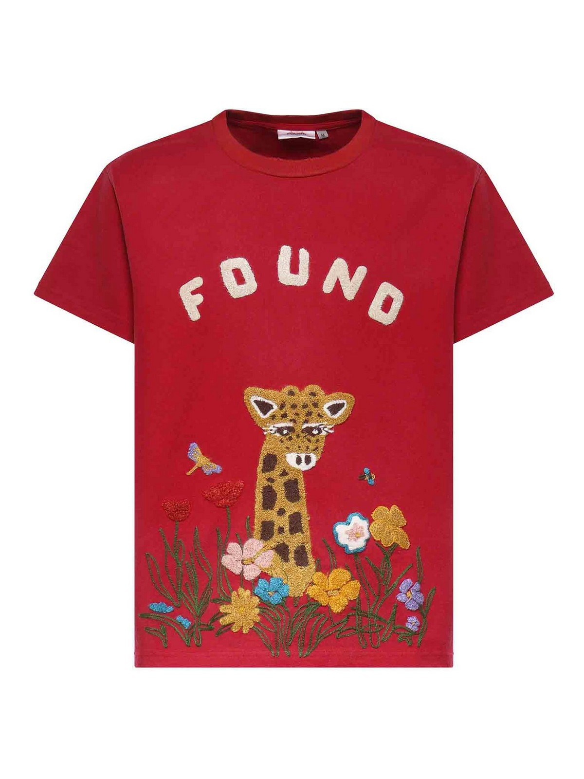 Found T-shirt ricamata in cotone