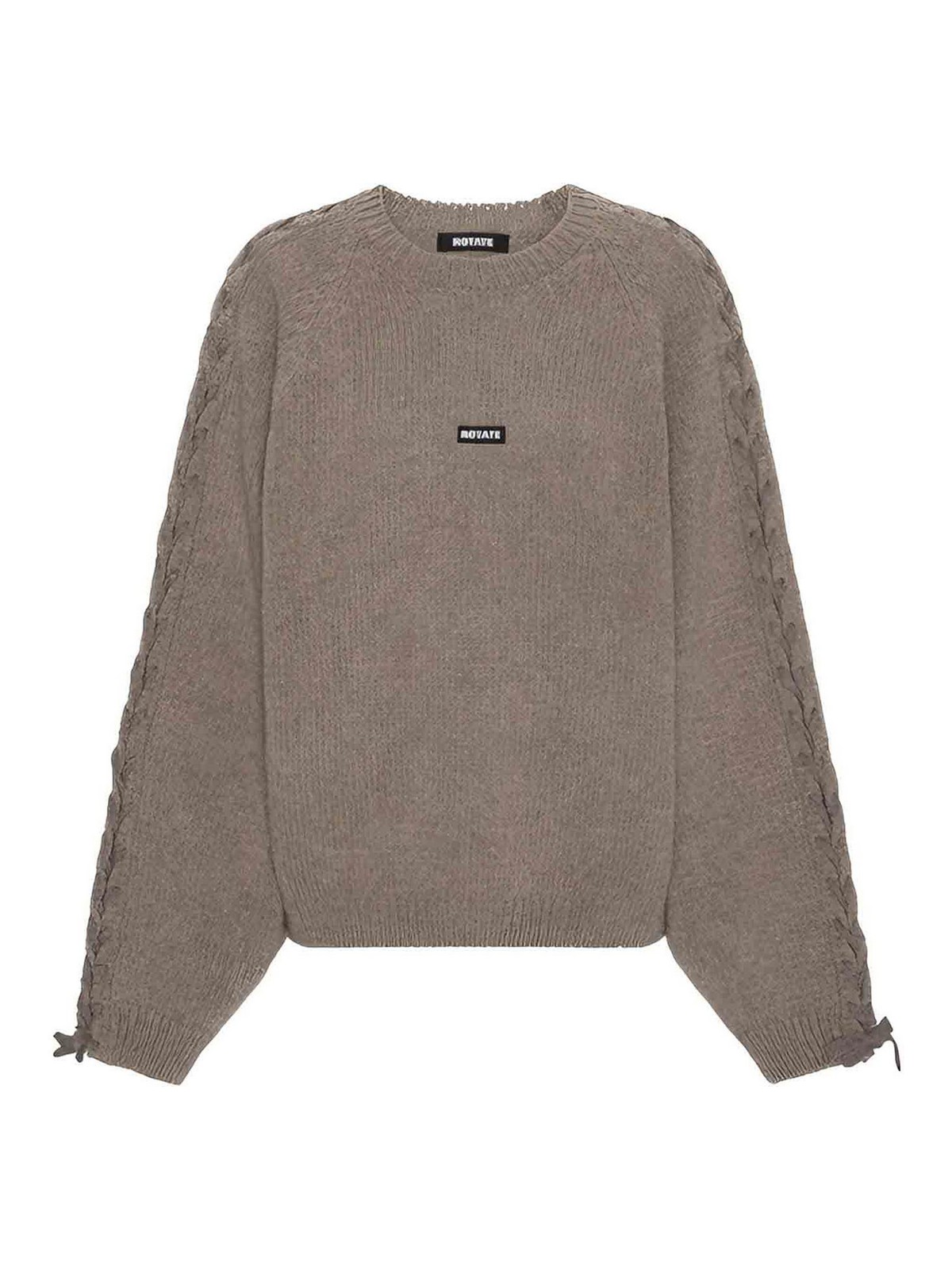 Rotate Birger Christensen Pull Col Rond - Marron
