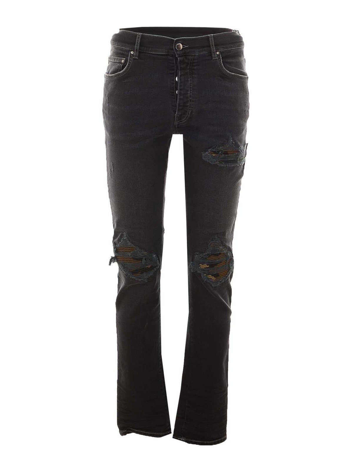 Amiri jeans mx1 mimetici neri