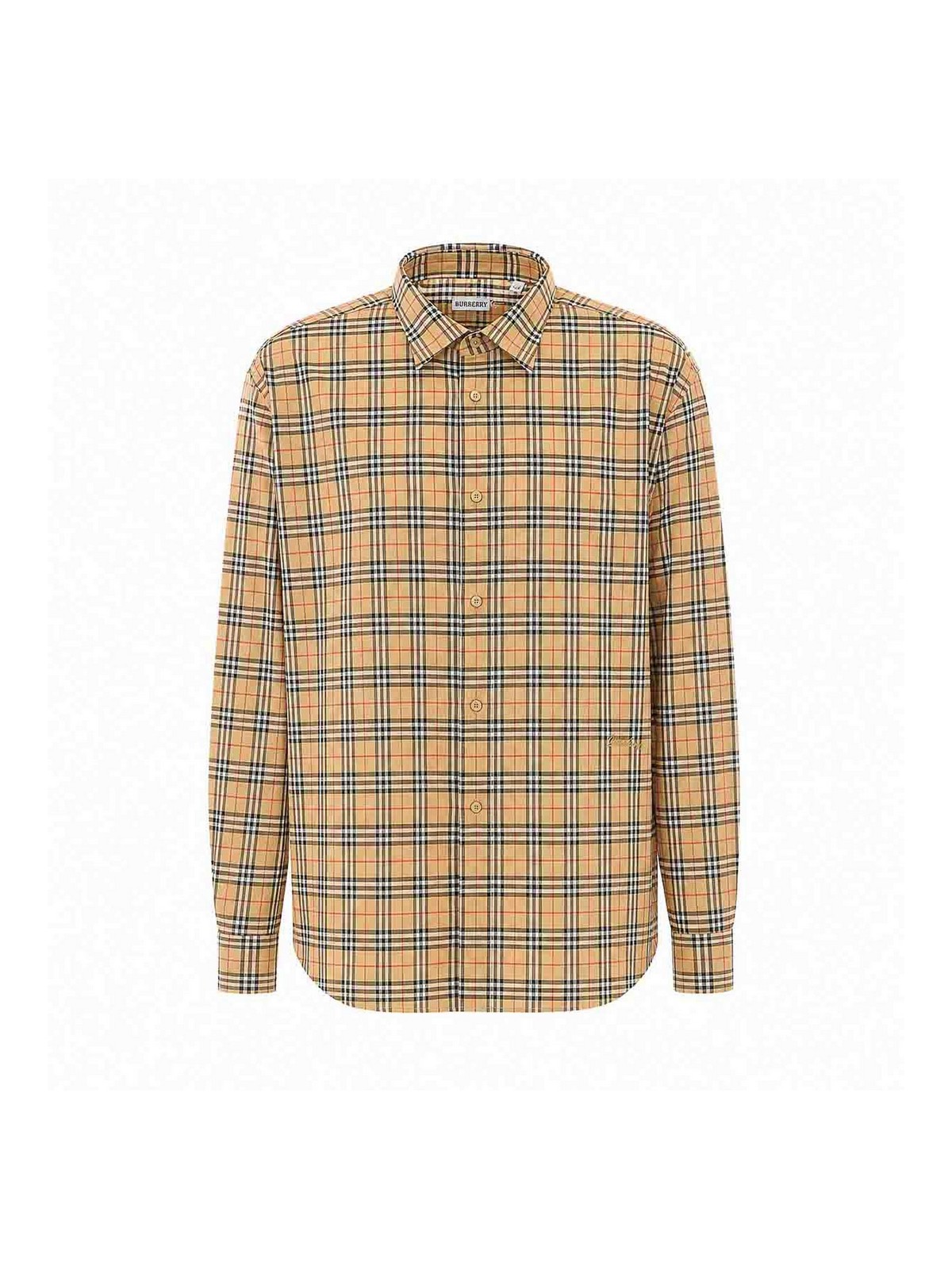 Camicia a quadri con logo