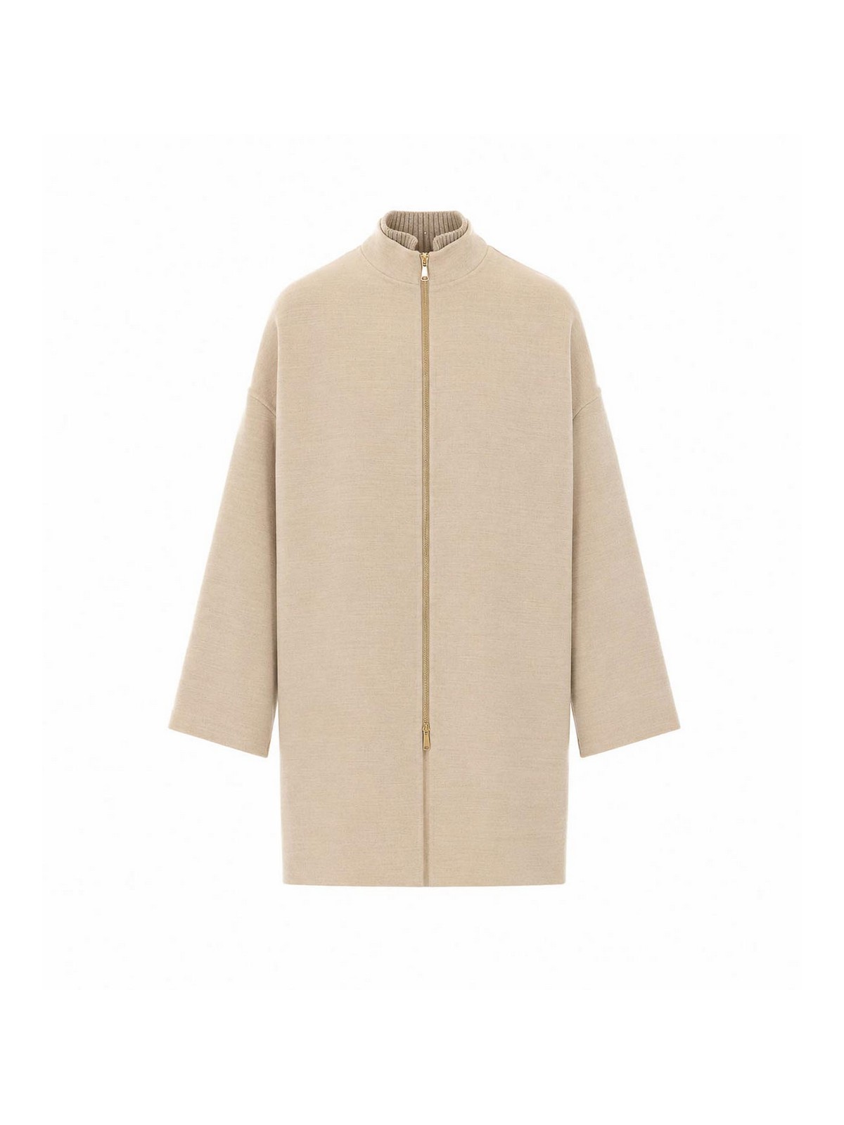 Fabiana Filippi Pull Col Roulé - Beige