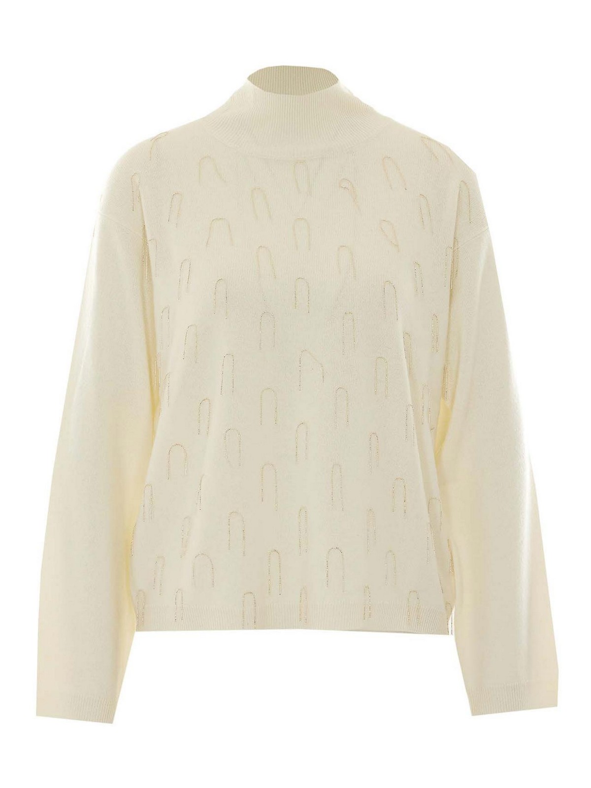 Fabiana Filippi Pull Col Rond - Blanc