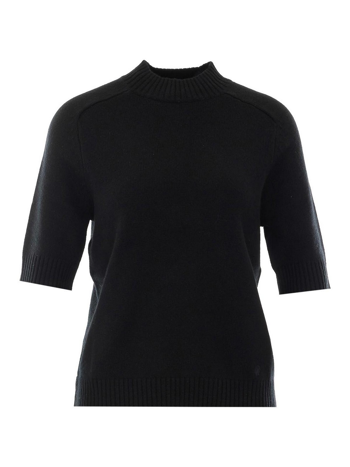 T-shirt Loulou de saison in maglia ruth nera