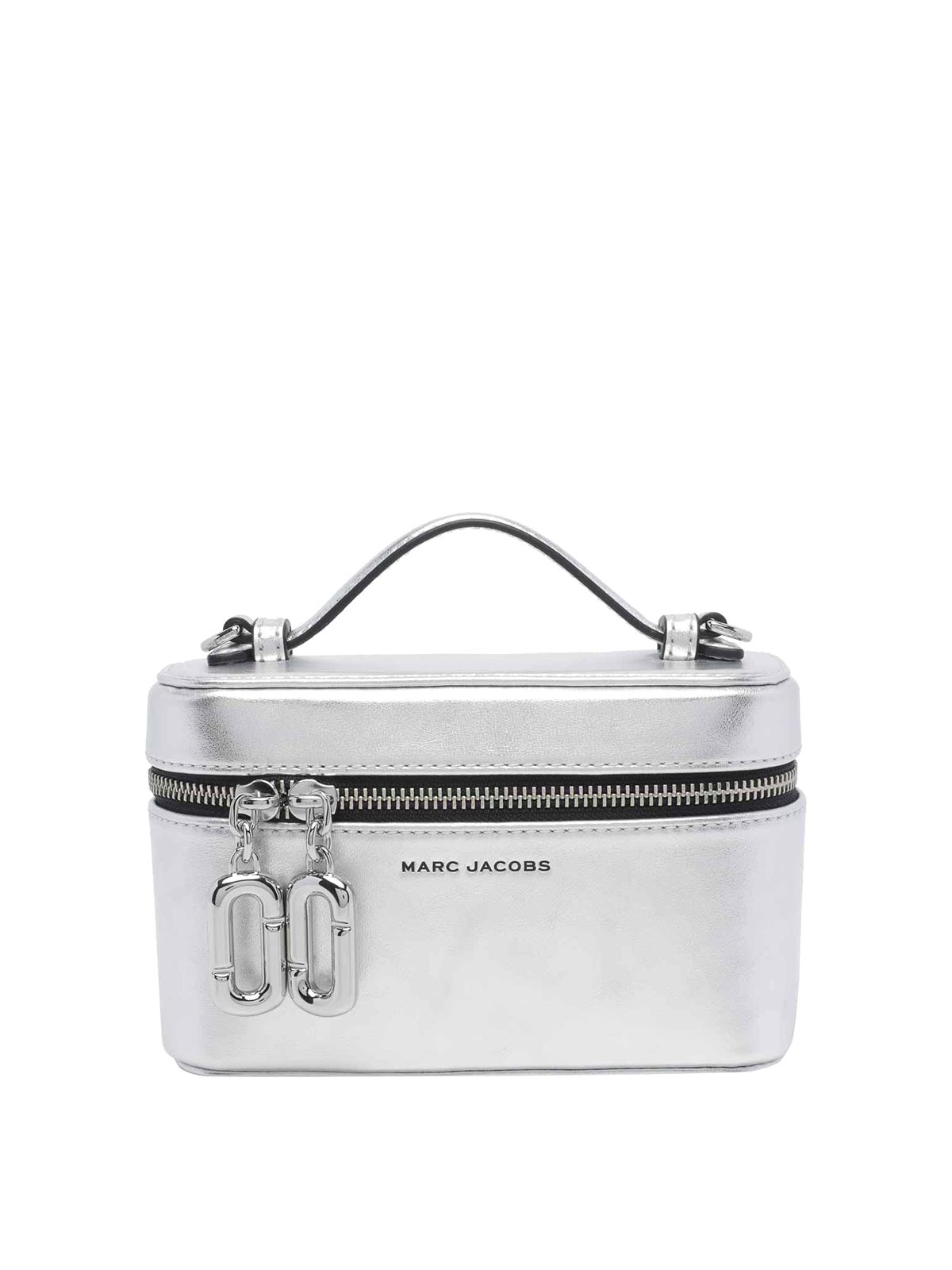 Borsa da trucco con scena argentata